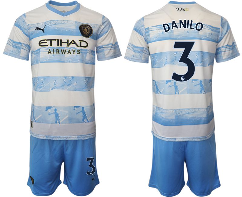 Men 2022-2023 Club Manchester City blue #3 Soccer Jersey->manchester city jersey->Soccer Club Jersey